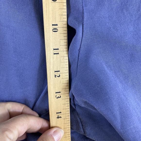 Torrid High Rise Taper Pants Women Sz 24 Purple Lyocell Linen Blend‎ - Picture 5 of 11